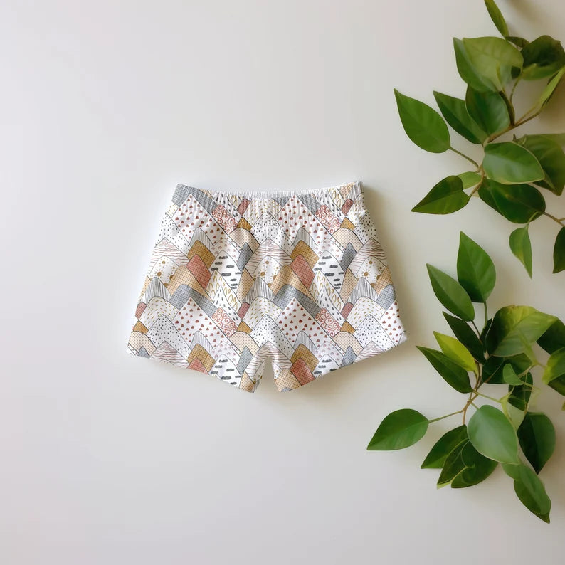 Kids Shorts Leafy Mock-up