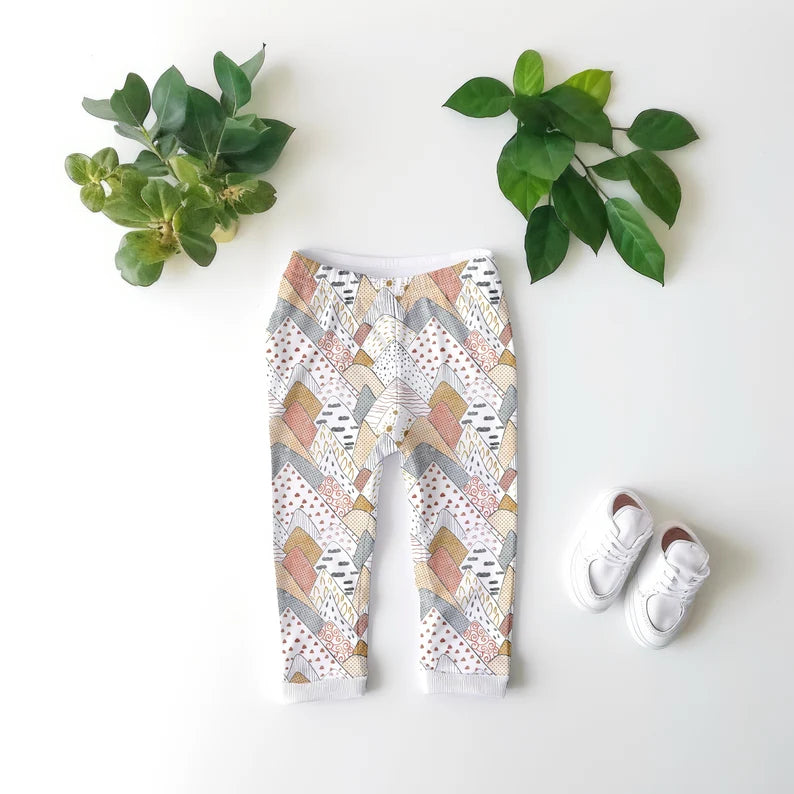 Kids Leggings Leafy Mock-up