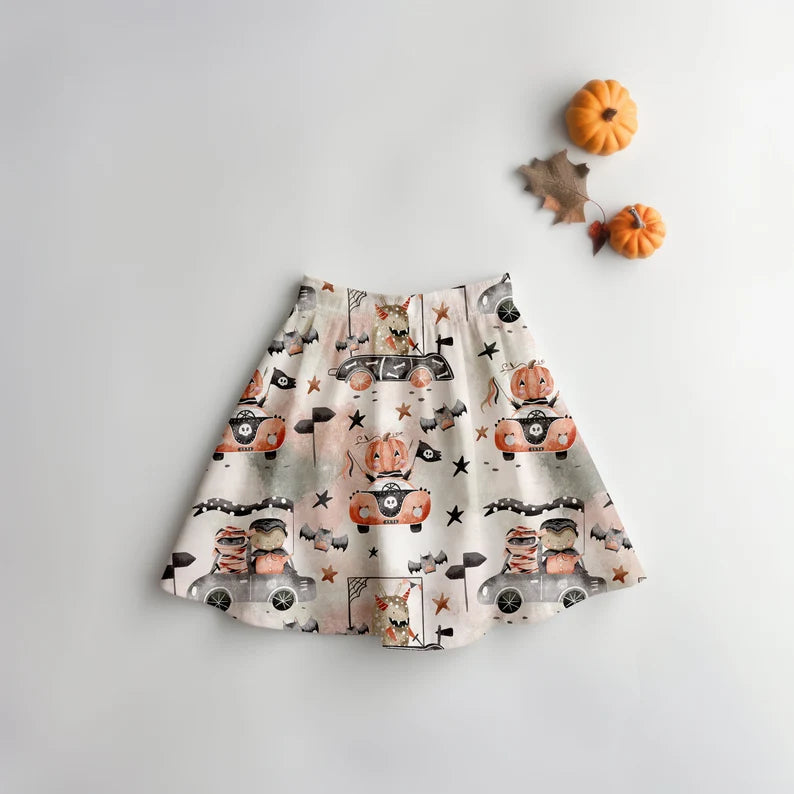 Kids Skirt Halloween Mock-up