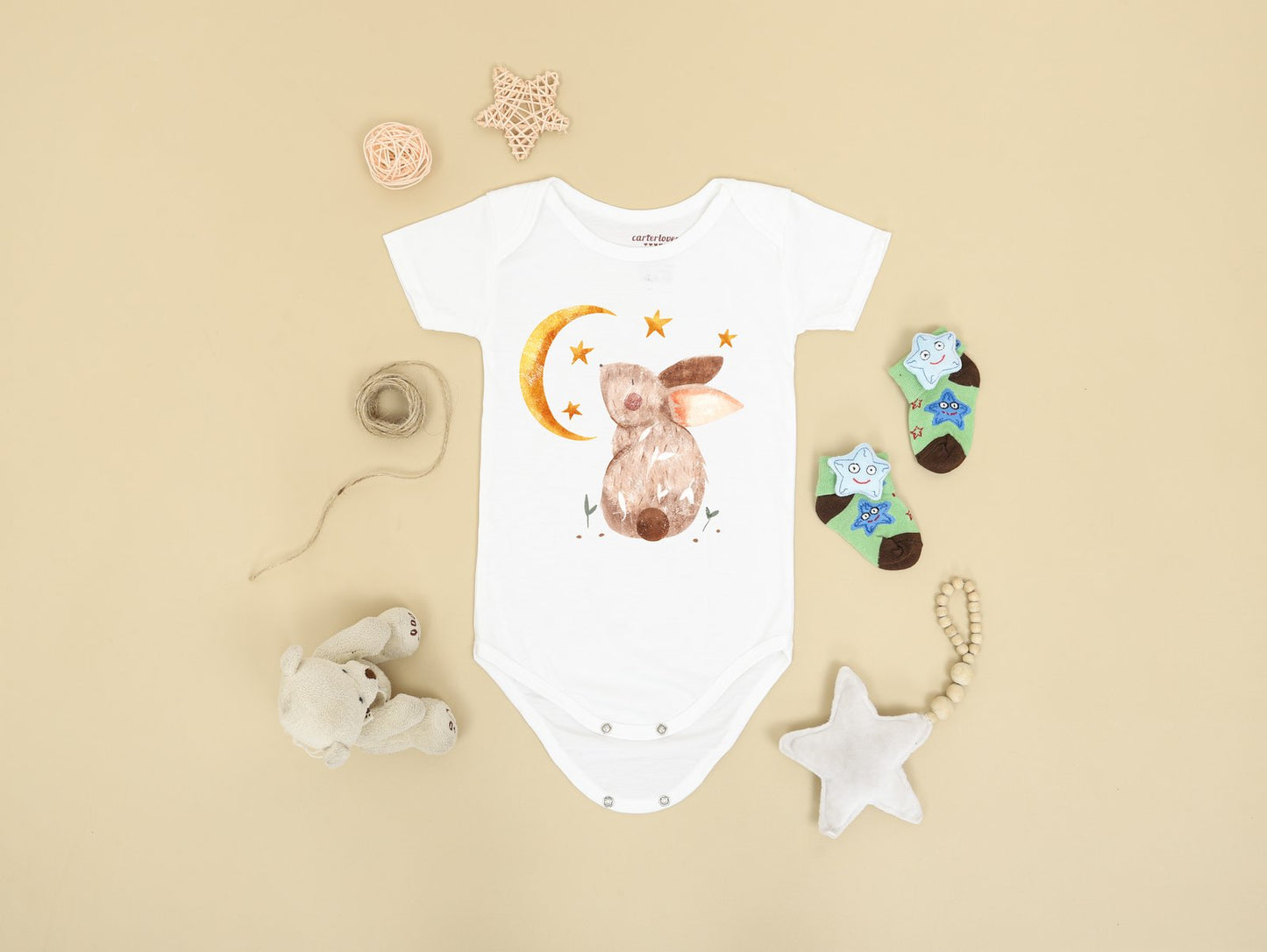 Rabbit and Moon PNG