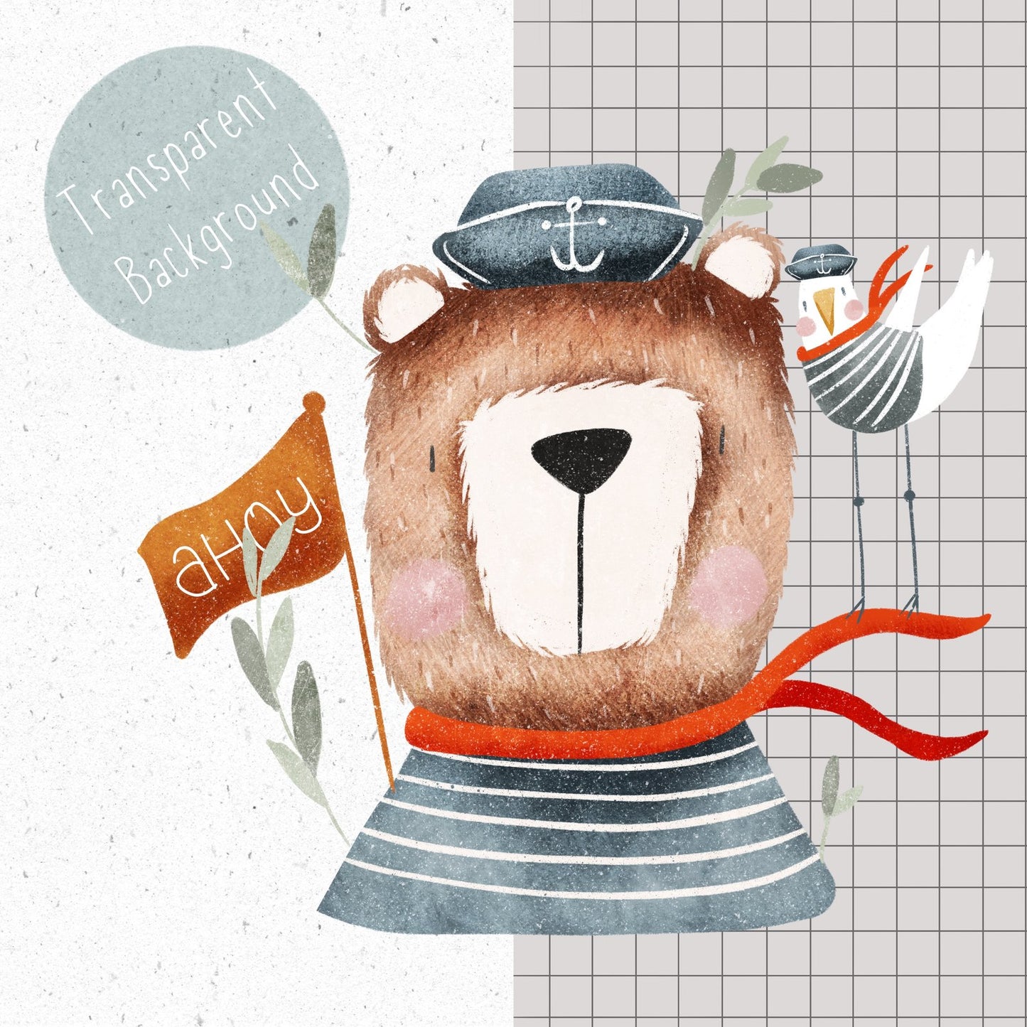 Sailor Bear PNG