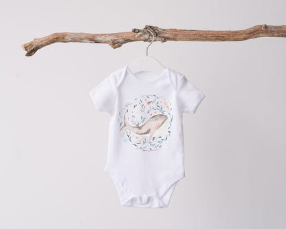 Floral Whale PNG