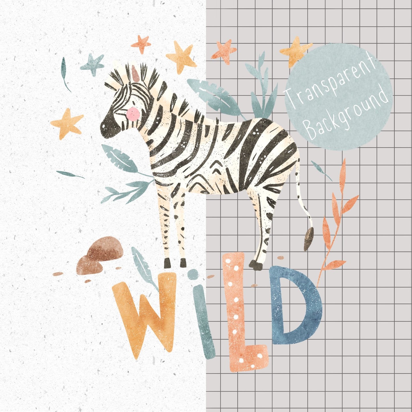 Wild Zebra PNG
