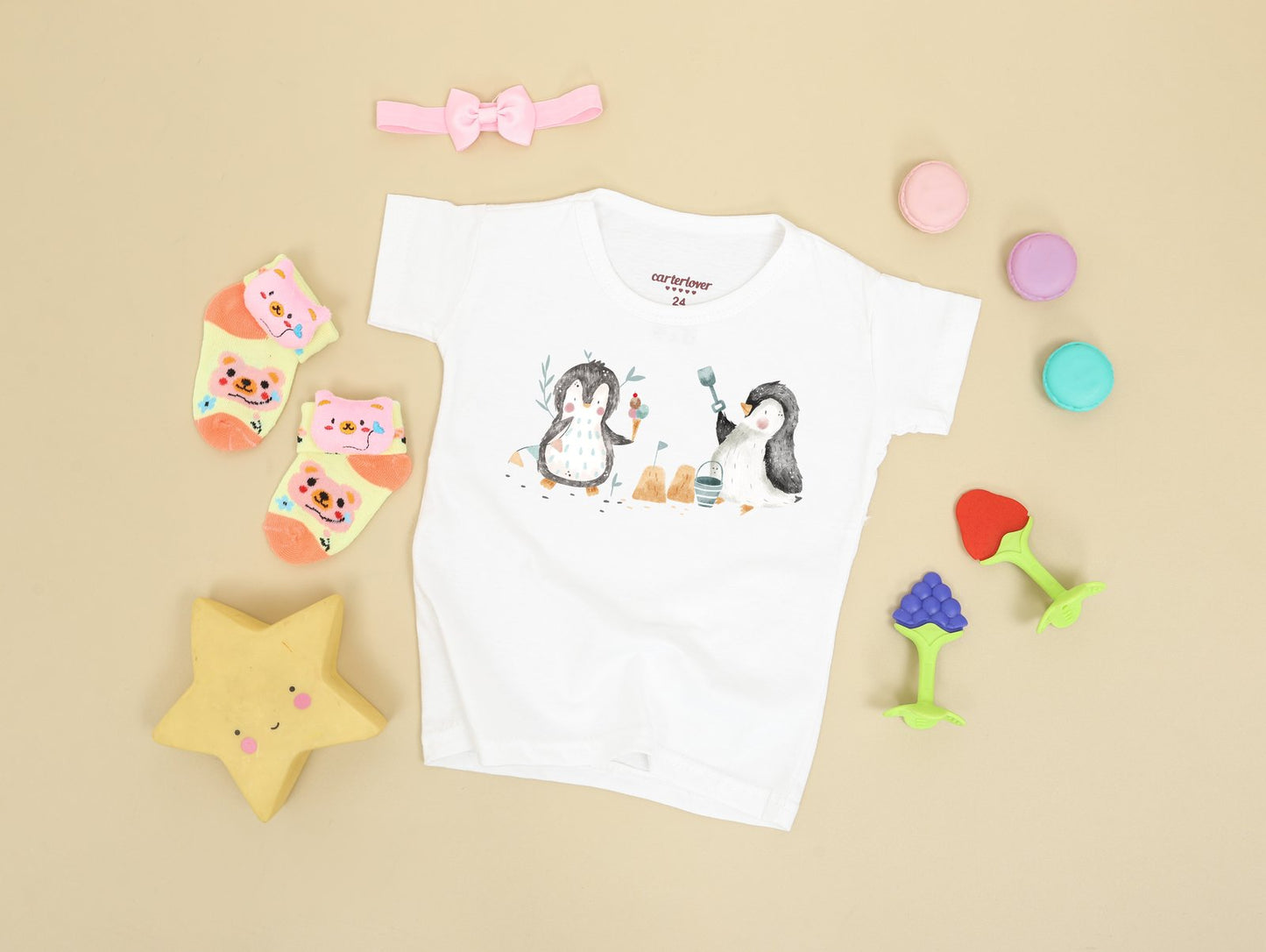 Summer Penguin PNG Set