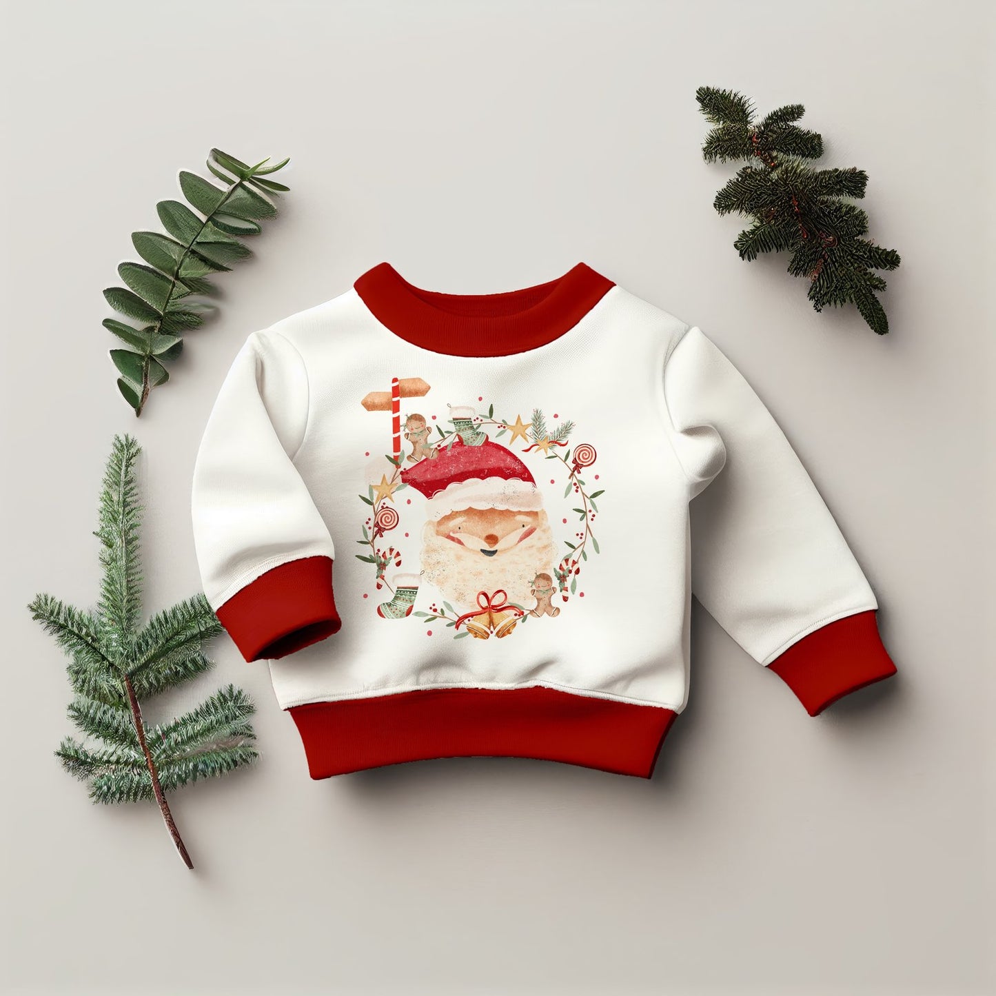 Santa Wreath PNG