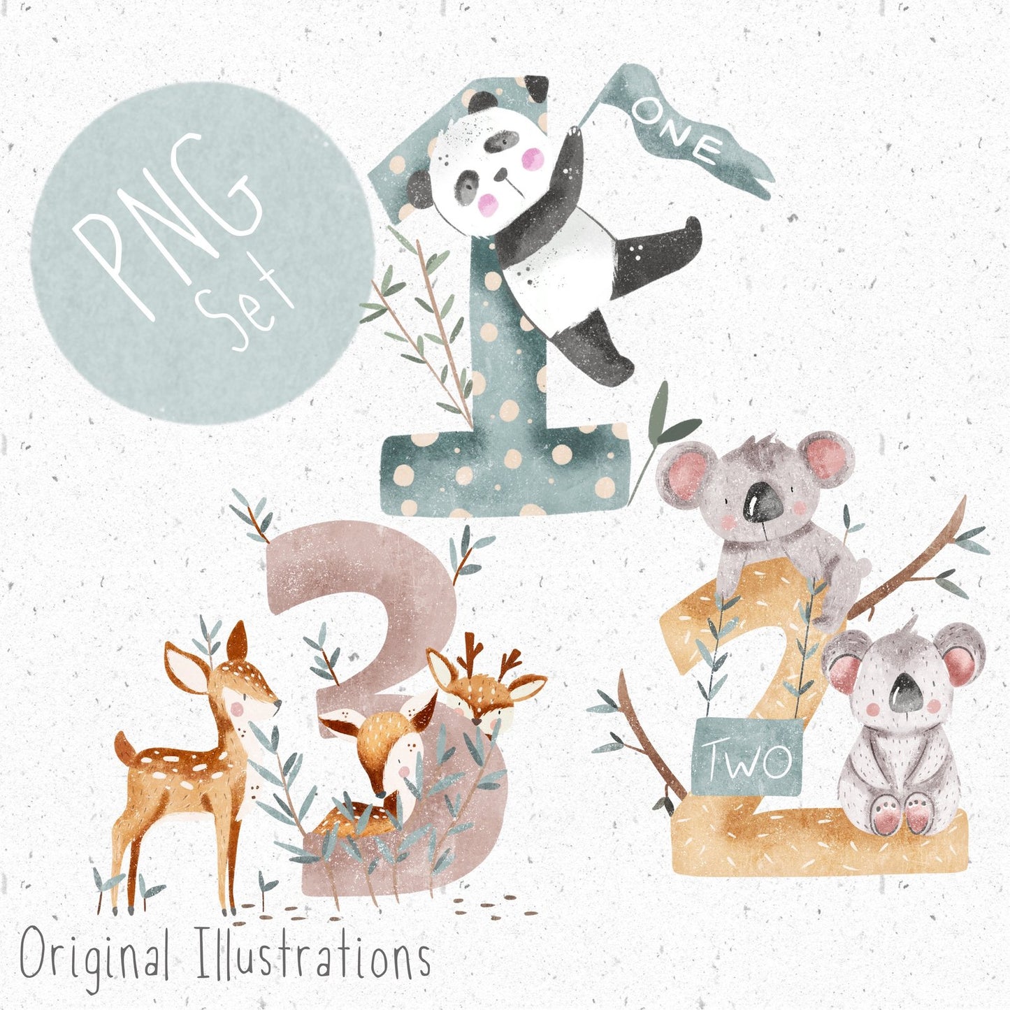 Birthday PNG Set