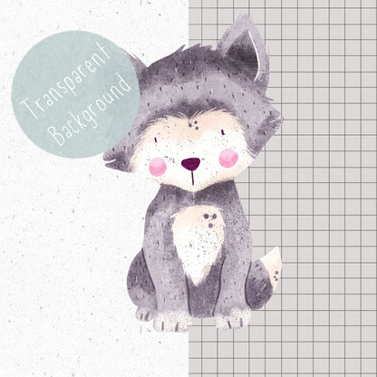 Baby Wolf PNG